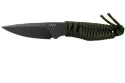 ANV P100 Cerakote Sleipner, OD Green Paracord P100-017, Black Kydex Sheath, Neck Knife