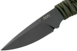 ANV P100 Cerakote Sleipner, OD Green Paracord P100-017, Black Kydex Sheath, Neck Knife -Knife ANVP100 017 03 anv knives