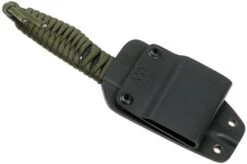 ANV P100 Cerakote Sleipner, OD Green Paracord P100-017, Black Kydex Sheath, Neck Knife -Knife ANVP100 017 07 anv knives