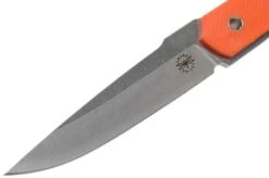 Amare Knives Pocket Peak Fixed, Stonewash Orange G10, Fixed Knife -Knife AS PPF OR 03 amare knives