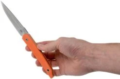 Amare Knives Pocket Peak Fixed, Stonewash Orange G10, Fixed Knife -Knife AS PPF OR 06 amare knives