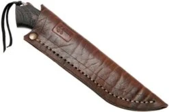 Autine Kurbads, Wenge, Elmax, Brown RH Sheath, Outdoor Knife -Knife AT KUR WNG 07 autine at kur wng 07
