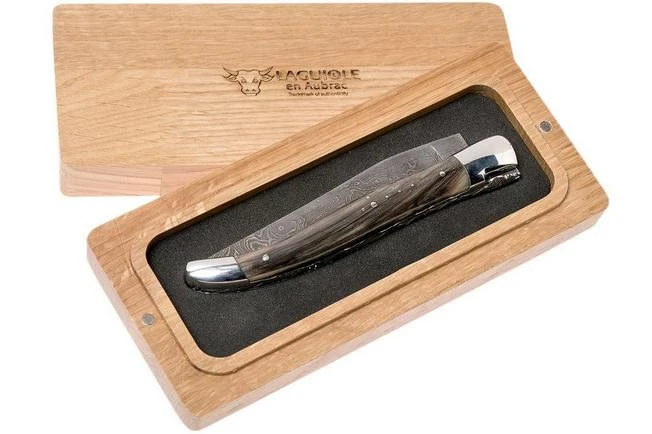 Laguiole En Aubrac 12 Cm Damast Pocket Knife, Full Handle Horn L0712PCI-FFI1 11 Laguiole En Aubrac 12 Cm Damast Pocket Knife, Full Handle Horn L0712PCI-FFI1 - Image 9