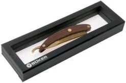 Böker Manufaktur Master Cutter Damascus Gold, Desert Ironwood 140801DAM Straight Razor -Knife BO140801DAM 06 boker