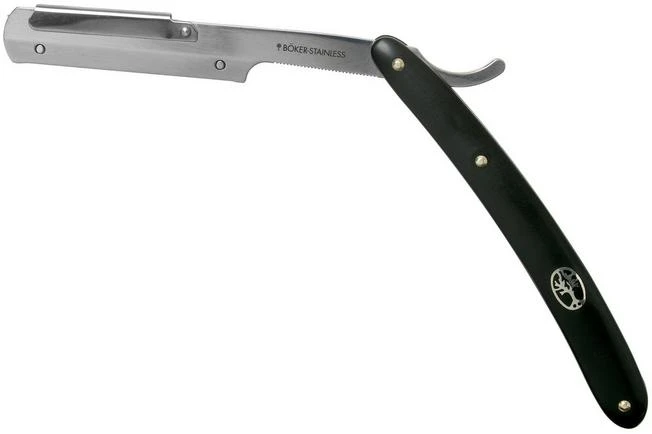 Böker Pro Barberette Long Black 140910 Shavette 3 Böker Pro Barberette Long Black 140910 Shavette
