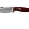 Bark River North Country EDC CPM 154, Red & Black Maple Burl Fixed Knife -Knife BRK02 054RBMB 01 bark river knives