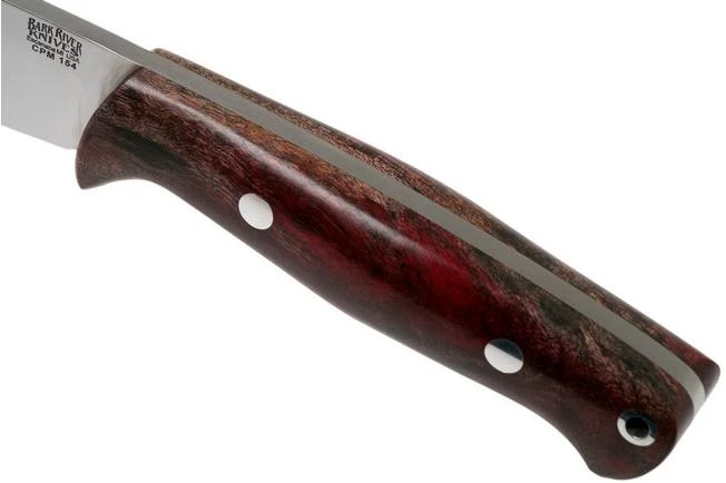 Bark River North Country EDC CPM 154, Red & Black Maple Burl Fixed Knife 7 Bark River North Country EDC CPM 154, Red & Black Maple Burl Fixed Knife - Image 5