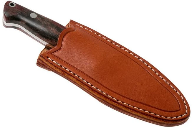 Bark River North Country EDC CPM 154, Red & Black Maple Burl Fixed Knife 8 Bark River North Country EDC CPM 154, Red & Black Maple Burl Fixed Knife - Image 6