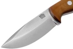 Bark River North Country EDC 2 CPM S45VN Natural Canvas Micarta Fixed Knife -Knife BRK02 184NCM 03 bark river knives