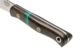 Bark River Ultra-Lite Bushcrafter CPM 3V Zericote, Jade Malachite Spacer, Black Liners, Mosaic Pins -Knife BRK06 023ZE JMS BL MP 06 barkriver