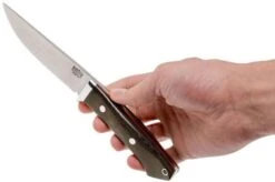 Bark River Classic Clip Point Hunter CPM 3V, Green Micarta, Red Liners -Knife BRK06 126GNCM RL 06 bark river brk06 126gncm rl 06