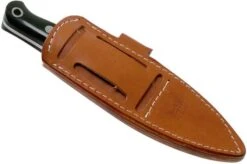 Bark River Bushcrafter CPM CruWear, Black Canvas Micarta, Bushcraft Knife -Knife BRK06 165BCM 07 bark river knives