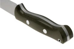 Bark River Bravo 1 Cru-Wear, Rampless, Green Canvas Micarta, Bushcraft Knife -Knife BRK07 161GCM RL 04 barkriver