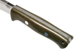 Bark River Bravo 1 CPM 154 Field Knife, Green Canvas Micarta -Knife BRK07 172GNC 05 bark river