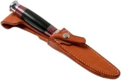 Bark River Michigan Hunter CPM Cru Wear Black Canvas Micarta Hunting Knife -Knife BRK08 161BRKC 06 bark river knives