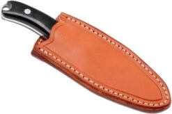 Bark River JX6 Companion A2, Black Canvas Micarta, Brown Sheath -Knife BRK10 112BRKC 07 bark river brk10 112brkc 07