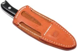 Bark River JX6 Companion A2, Black Canvas Micarta, Brown Sheath -Knife BRK10 112BRKC 08 bark river brk10 112brkc 08