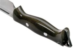 Bark River Bravo Tope Recon CPM 3V Green Canvas Micarta Rampless Survival Knife -Knife BRK10 221GCMR 04 bark river knives