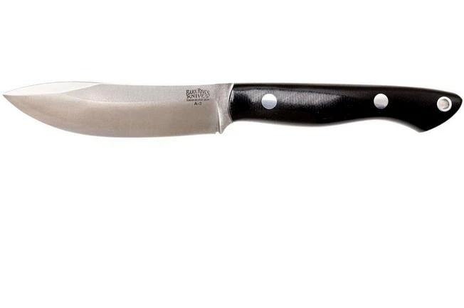 Bark River Mini Kalahari A2, Black Canvas Micarta, Brown Sheath 3 Bark River Mini Kalahari A2, Black Canvas Micarta, Brown Sheath