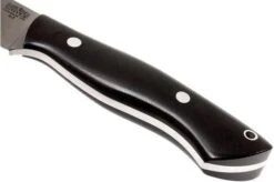 Bark River Kalahari Hunter A2, Black Canvas Micarta, Brown Sheath -Knife BRK12 112BRKC 04 bark river brk12 112brkc 04