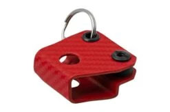 Clip And Carry Kydex Keychain Sheath Gerber Dime, Leatherman Squirt, Carbon Fiber Red GDIME-CF-RED Keychain Holster -Knife CAGDIME CF RED 03 clipandcarry