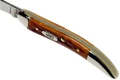 Case Knives Small Texas Toothpick Pocket Worn Harvest Orange Bone Corn Cob Jig 07400, 610096 SS Pocket Knife -Knife CE07400 06 case