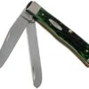 Case Trapper Pocket Worn Bermuda Green Bone, Peach Seed Jig, 09720, 6254 SS Pocket Knife -Knife CE09720 01 case