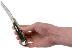 Case Trapper Pocket Worn Bermuda Green Bone, Peach Seed Jig, 09720, 6254 SS Pocket Knife 11 Case Trapper Pocket Worn Bermuda Green Bone, Peach Seed Jig, 09720, 6254 SS Pocket Knife -Knife CE09720 05 case