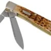 Case Gunstock Amber Jigged Bone, 10728, 62130 SS Pocket Knife -Knife CE10728 01 case