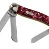 Case Medium Stockman Burgundy Smooth Kirinite, Fluted Bolsters, 23181, 10318 SS Pocket Knife -Knife CE23181 01 case
