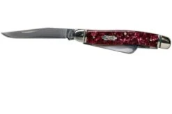 Case Medium Stockman Burgundy Smooth Kirinite, Fluted Bolsters, 23181, 10318 SS Pocket Knife -Knife CE23181 03 case