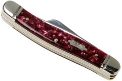 Case Medium Stockman Burgundy Smooth Kirinite, Fluted Bolsters, 23181, 10318 SS Pocket Knife -Knife CE23181 04 case