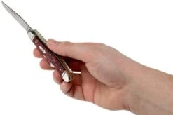 Case Medium Stockman Burgundy Smooth Kirinite, Fluted Bolsters, 23181, 10318 SS Pocket Knife -Knife CE23181 05 case