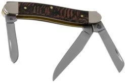 Case Medium Stockman Black Sycamore Wood, 25573, 7318 SS Pocket Knife -Knife CE25573 02 case