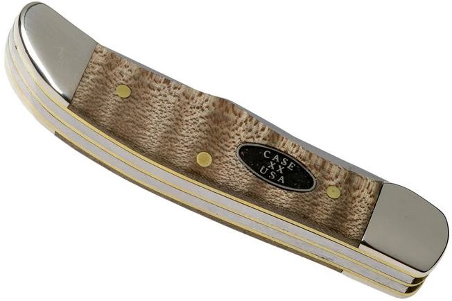 Case Pocket Hunter Natural Curly Maple Smooth, 25941, 72165 SS Pocket Knife 6 Case Pocket Hunter Natural Curly Maple Smooth, 25941, 72165 SS Pocket Knife - Image 4