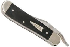 Case Russlock Smooth Black Micarta, 27734, 101953L SS Pocket Knife -Knife CE27734 04 case knives