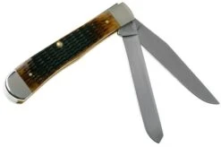 Case Trapper Antique Bone, Rogers Jig Shot Show Special 27899, 6254 SS Pocket Knife -Knife CE27899 02 case