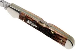 Case Mini Copperlock Brown Bone, Peach Seed Jig, 42655, 61749L SS Pocket Knife -Knife CE42655 05 case