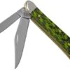 Case Peanut Green & Black Carbon Fiber-G10 Weave Smooth, 50714, 10220 SS Pocket Knife -Knife CE50714 01 case