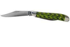 Case Peanut Green & Black Carbon Fiber-G10 Weave Smooth, 50714, 10220 SS Pocket Knife -Knife CE50714 03 case
