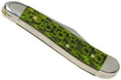Case Peanut Green & Black Carbon Fiber-G10 Weave Smooth, 50714, 10220 SS Pocket Knife -Knife CE50714 04 case
