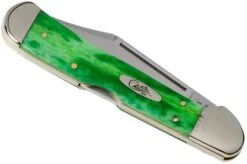 Case Copperlock Brilliant Green Bone, Smooth, 52823, 61549L SS Pocket Knife -Knife CE52823 04 case