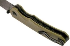 Civivi Brazen C2102DS-2 Damascus Droppoint, Olive Micarta Pocket Knife -Knife CIC2102DS 2 05 civivi