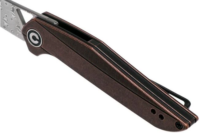 Civivi McKenna C905DS-2 Damascus, Copper Pocket Knife, Elijah Isham Design 9 Civivi McKenna C905DS-2 Damascus, Copper Pocket Knife, Elijah Isham Design - Image 7