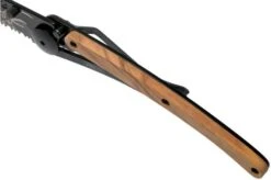 Deejo Tattoo Black Serrated 37g, Olive, Hunting Scene, 1GB000512 Pocket Knife -Knife DJ1GB000512 07 deejo