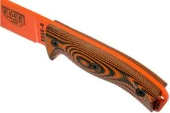ESEE Model 6 Orange Blade 3D Neon Orange-Black G10 Survival Knife 6POR-006 Black Sheath + Clip Plate -Knife EE 6POR 006 05 esee knives