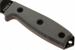 ESEE Model 3 Black Blade, Grey Handle 3P-KO Survival Knife Without Sheath -Knife EE ESEE 3P KO 03 esee knives model 3 grijs ee esee 3p ko d3