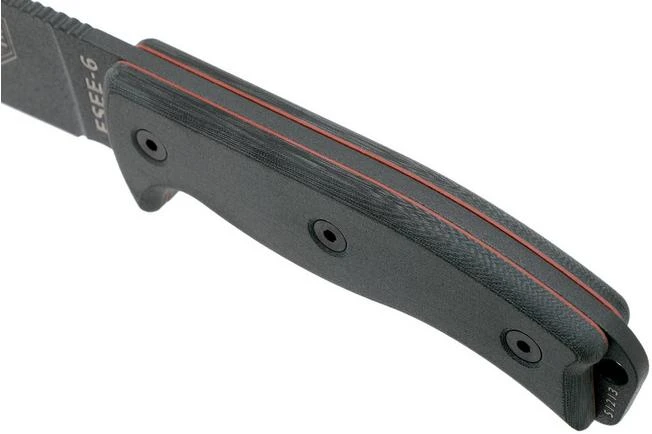 ESEE Model 6 Tactical Gunsmoke, Grey Handle 6P-TG With Black Sheath + Belt Clip 7 ESEE Model 6 Tactical Gunsmoke, Grey Handle 6P-TG With Black Sheath + Belt Clip - Image 5