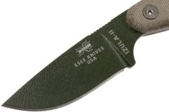ESEE Knives Izula II Olive Green Fixed Blade, Survival Kit -Knife EE IZULA II OD KIT 03 esee knives izula ii ee izula ii od kit 03