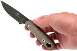 ESEE Knives Izula II Olive Green Fixed Blade, Survival Kit -Knife EE IZULA II OD KIT 06 esee knives izula ii ee izula ii od kit 06